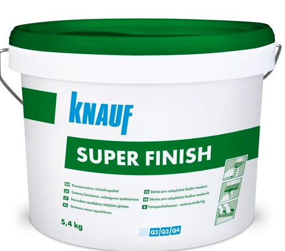 KNAUF Super Finish 5.4kg  gatavā vieglā špaktele (zaļā)